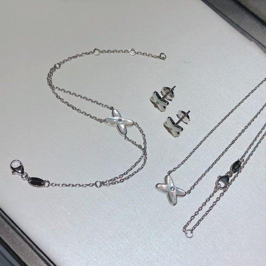 [Shinejoy]JEUX BRACELET WHITE MOP SILVER 1 DIAMOND