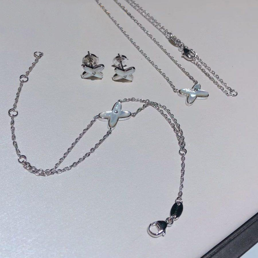 [Shinejoy]JEUX BRACELET WHITE MOP SILVER 1 DIAMOND