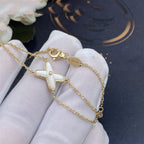 [Shinejoy]JEUX BRACELET WHITE MOP GOLD 1 DIAMOND