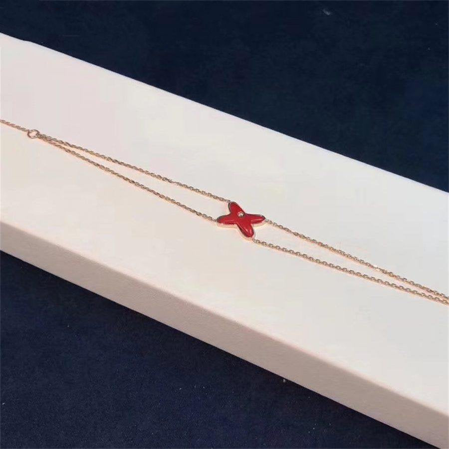 [Shinejoy]JEUX BRACELET CARNELIAN PINK GOLD 1 DIAMOND