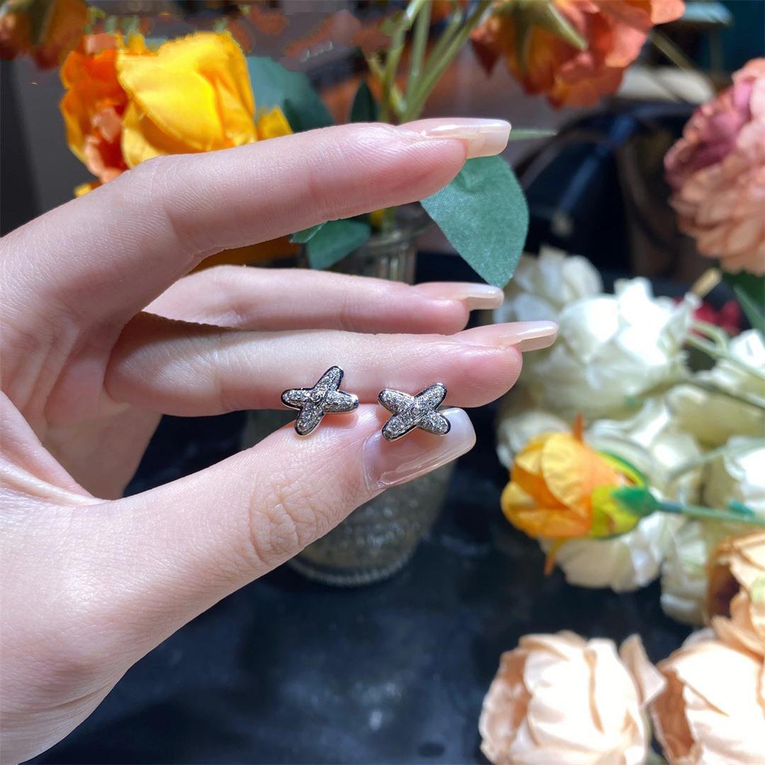 [Shinejoy]JEUX DE SILVER DIAMOND EARRINGS