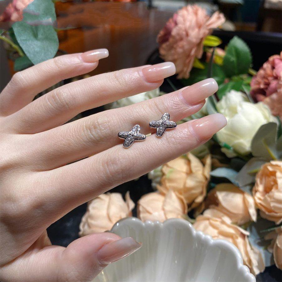 [Shinejoy]JEUX DE SILVER DIAMOND EARRINGS