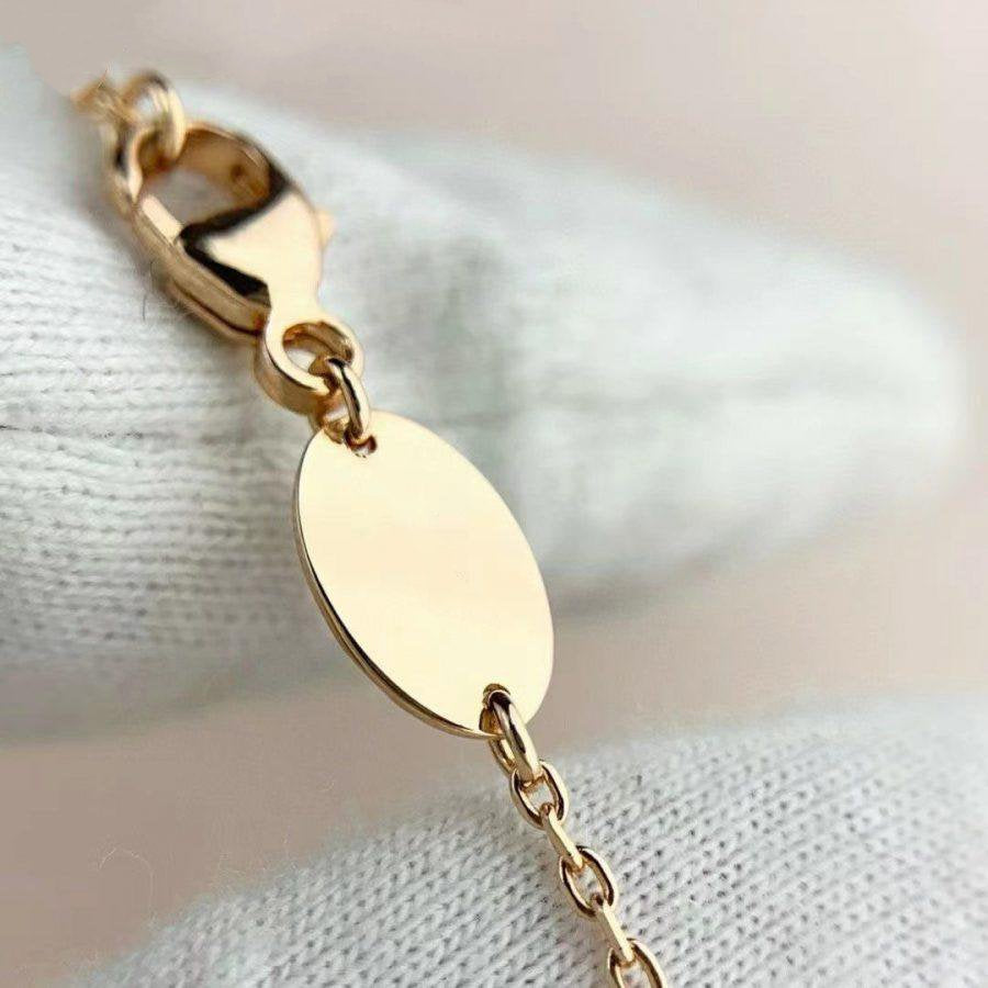 [Shinejoy]JEUX DE BRACELET MALACHITE PINK GOLD DIAMONDS