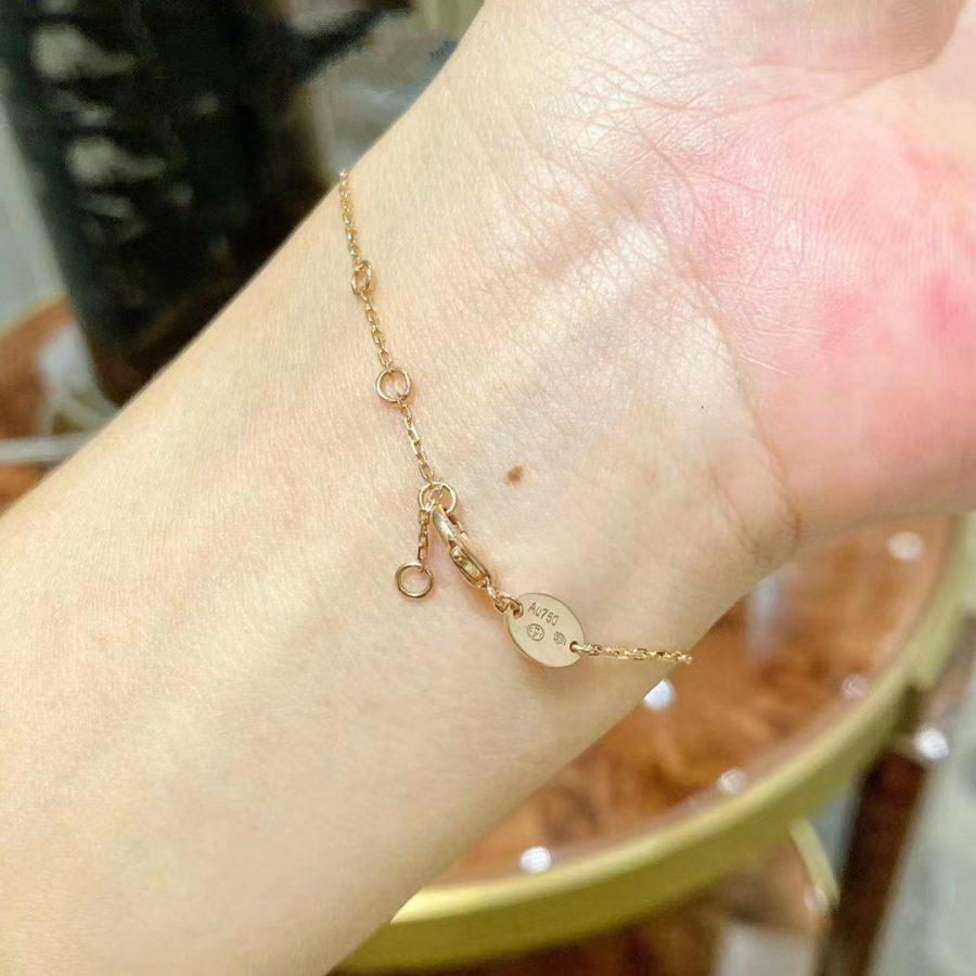 [Shinejoy]JEUX DE BRACELET MOP PINK GOLD DIAMONDS
