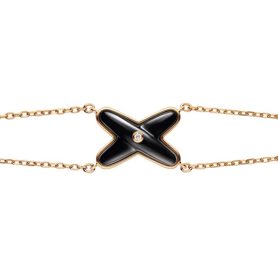 [Shinejoy]JEUX BRACELET ONYX PINK GOLD 1 DIAMOND