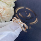 Bague LIENS en or rose et diamants [Shinejoy]