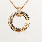 [Shinejoy]TRINITY NECKLACE GOLD  DIAMONDS