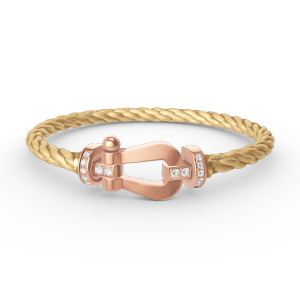 [Shinejoy]FORCE LARGE HORSESHOE HALF DIAMOND BRACELET ROSE GOLD