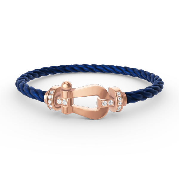 [Shinejoy]FORCE LARGE HORSESHOE HALF DIAMOND BRACELET ROSE GOLD