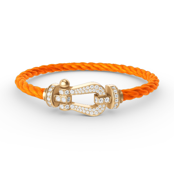 [Shinejoy]FORCE LARGE HORSESHOE FULL DIAMOND BRACELET GOLD