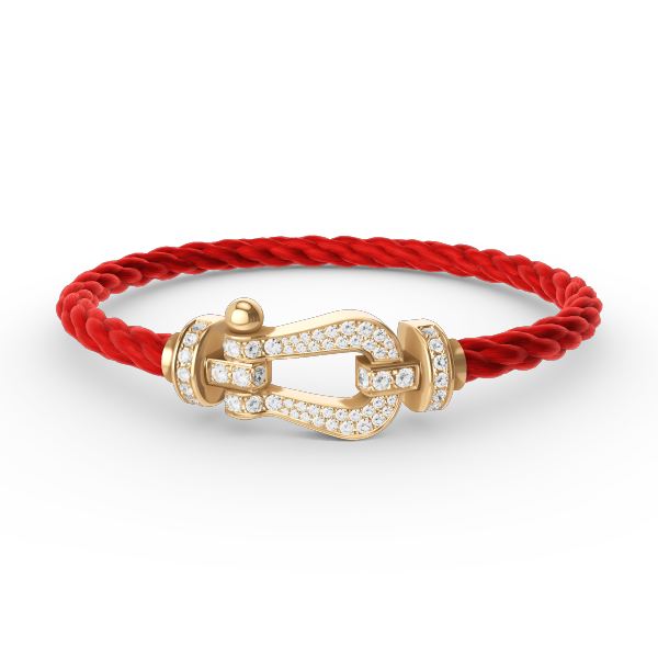 [Shinejoy]FORCE LARGE HORSESHOE FULL DIAMOND BRACELET GOLD