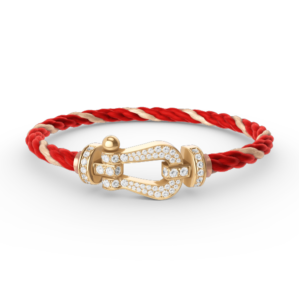 [Shinejoy]FORCE LARGE HORSESHOE FULL DIAMOND BRACELET GOLD