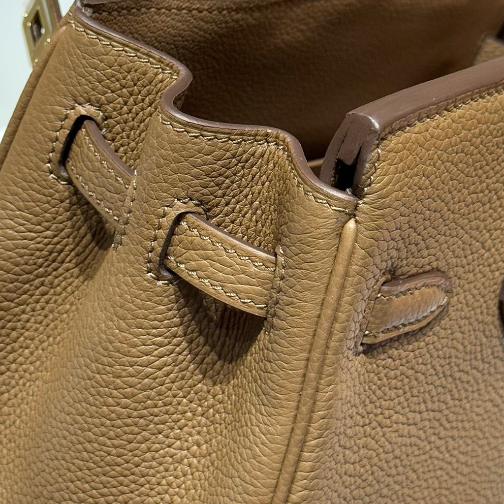 25S HERMES BIRKIN 25 IN DARK BROWN CALFSKIN GOLD HARDWARE