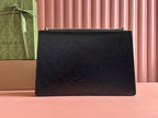 DIONYSUS LAGRE SHOULDER BAG 42 IN BLACK GG GLOSSY LAMBSKIN