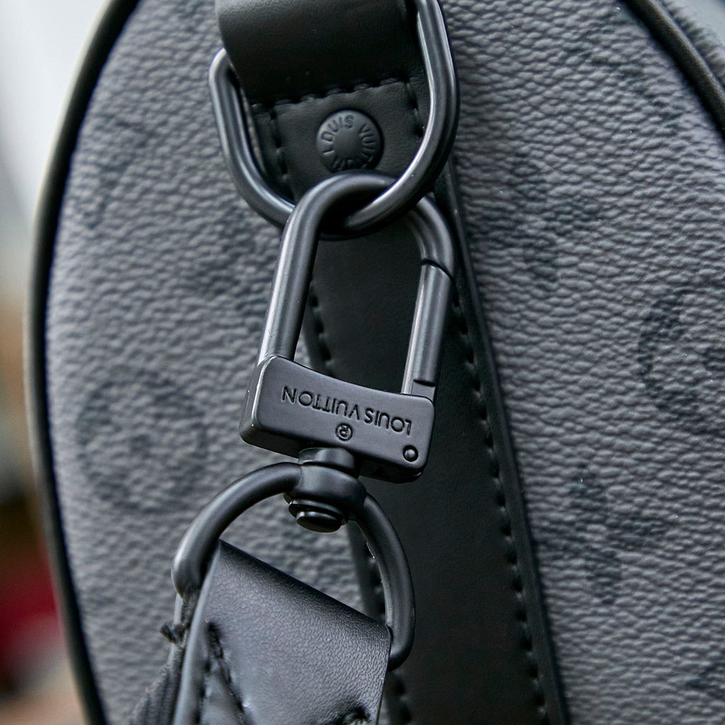 キーポル バンドリエール 25 ガンメタル モノグラム エクリプス キャンバス ミックス ターコイズ カーフスキン