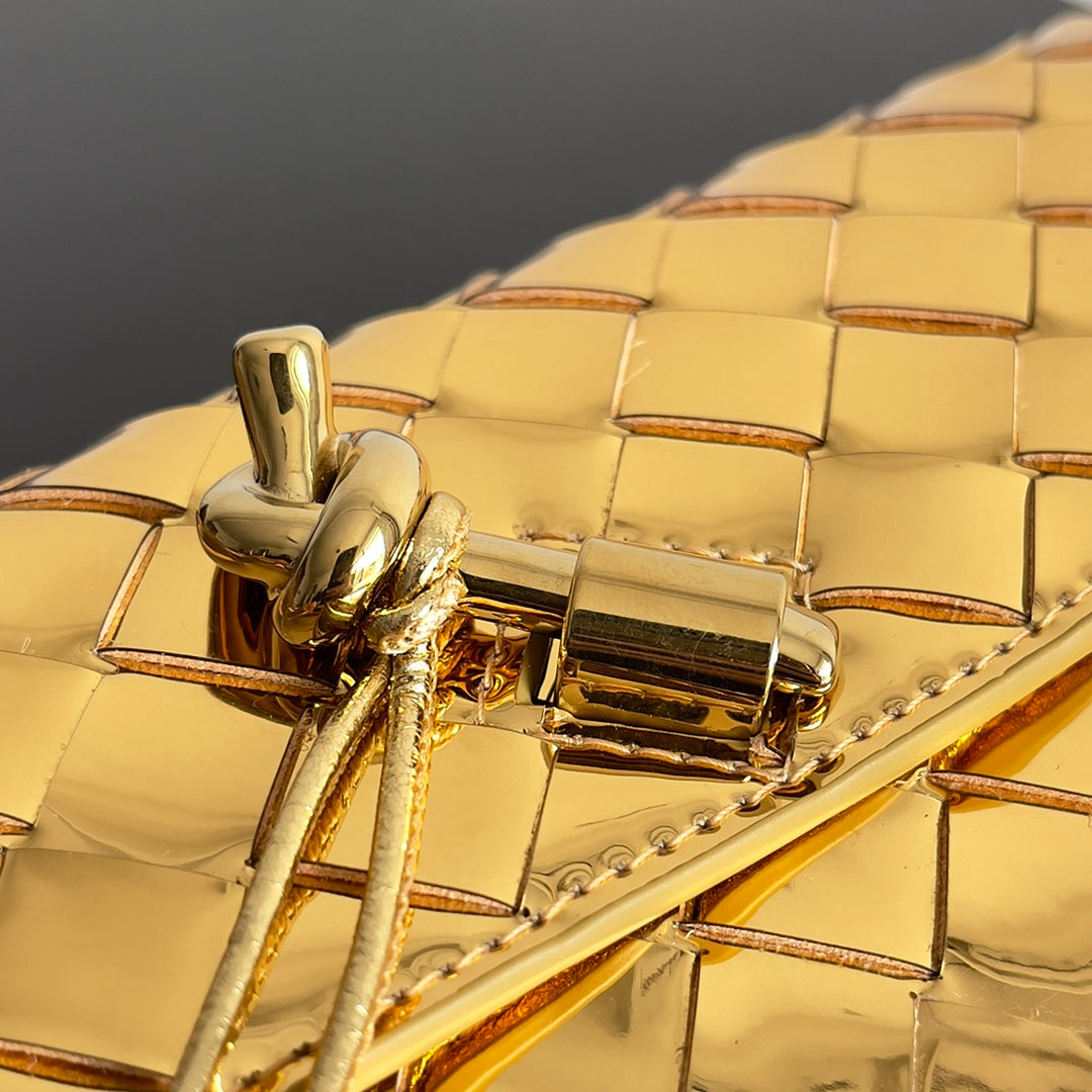 SAC ANDIAMO 19 EN CUIR DE VEAU DORÉ