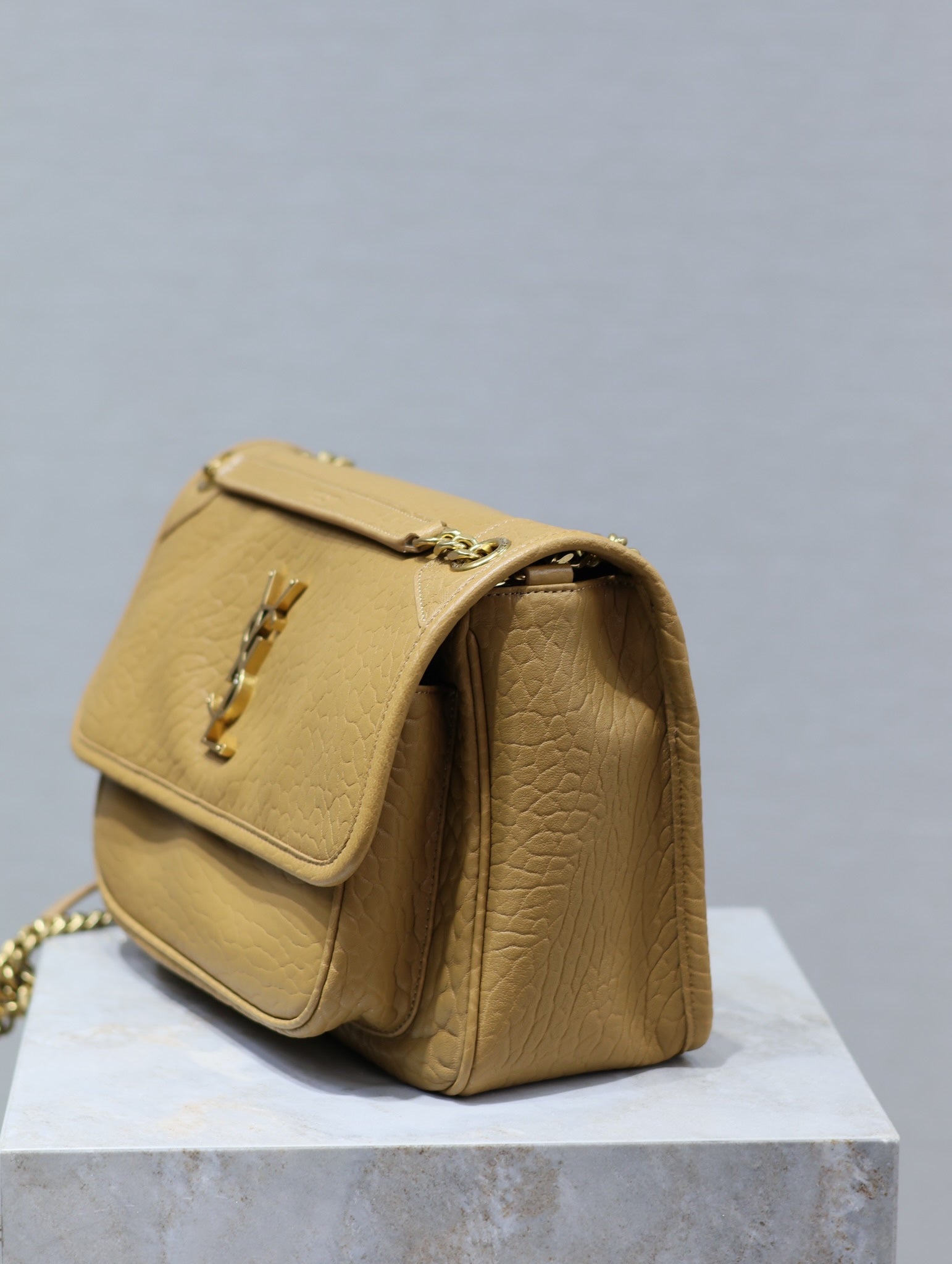 NIKI ミディアム 28 ディジョンイエロー エレファントパターン ラムスキン