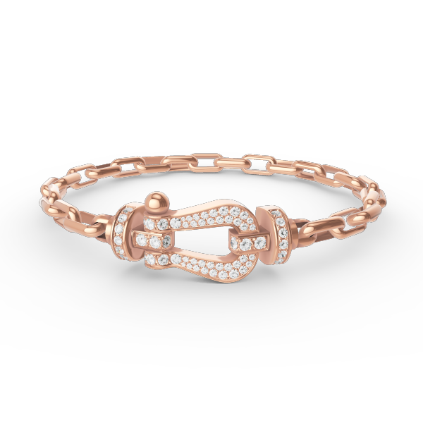 [Shinejoy]FORCE LARGE HORSESHOE CLASP  METAL BRACELET