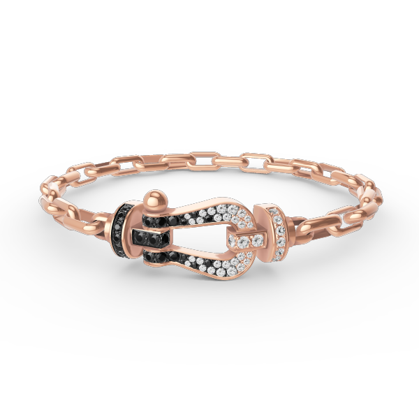 [Shinejoy]FORCE LARGE HORSESHOE CLASP  METAL BRACELET