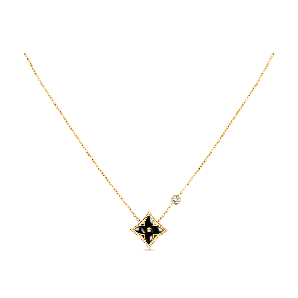 [Shinejoy]STAR BLACK MOP NECKLACE