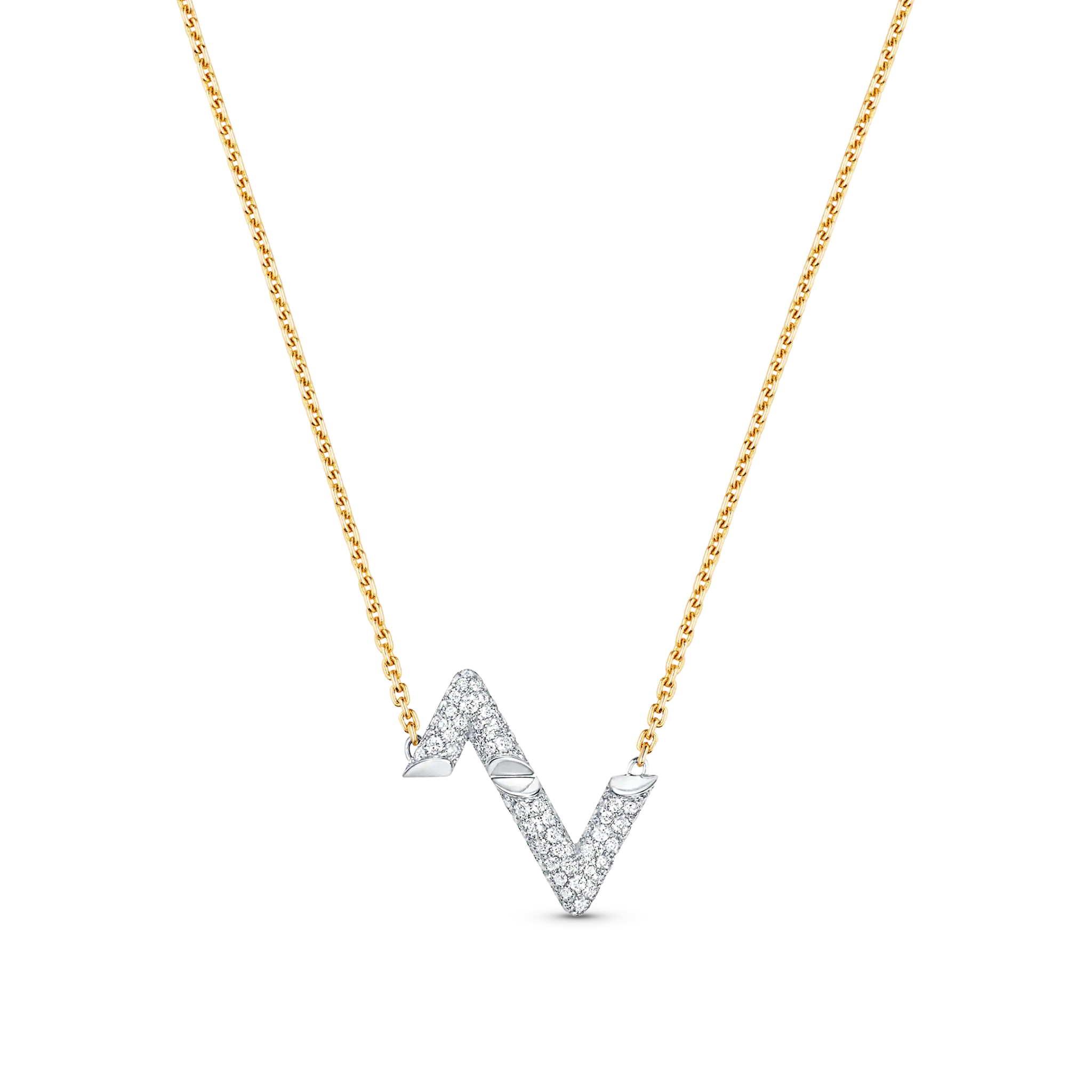 [Shinejoy]VOLT SILVER DIAMOND PEDANT NECKLACE