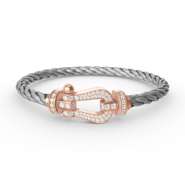 [Shinejoy]FORCE LARGE HORSESHOE FULL DIAMOND BRACELET ROSE GOLD