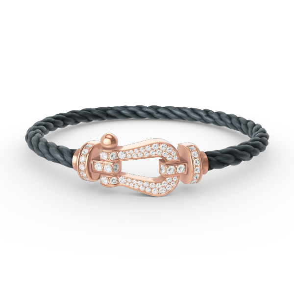 [Shinejoy]FORCE LARGE HORSESHOE FULL DIAMOND BRACELET ROSE GOLD