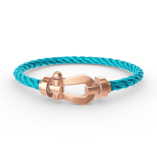 [Shinejoy] BRACELET FORCE GRAND FER À CHEVAL SANS DIAMANT OR ROSE