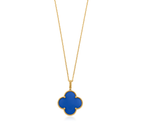 [Shinejoy]CLOVER 25MM NECKLACE TURQUOISE ROSE GOLD