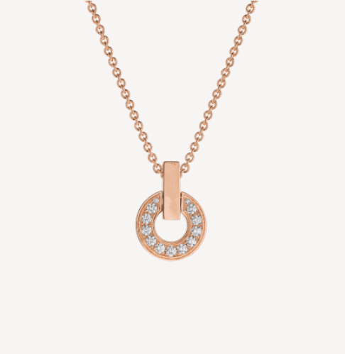 [Shinejoy]GARI NECKLACE PINK GOLD DIAMOND