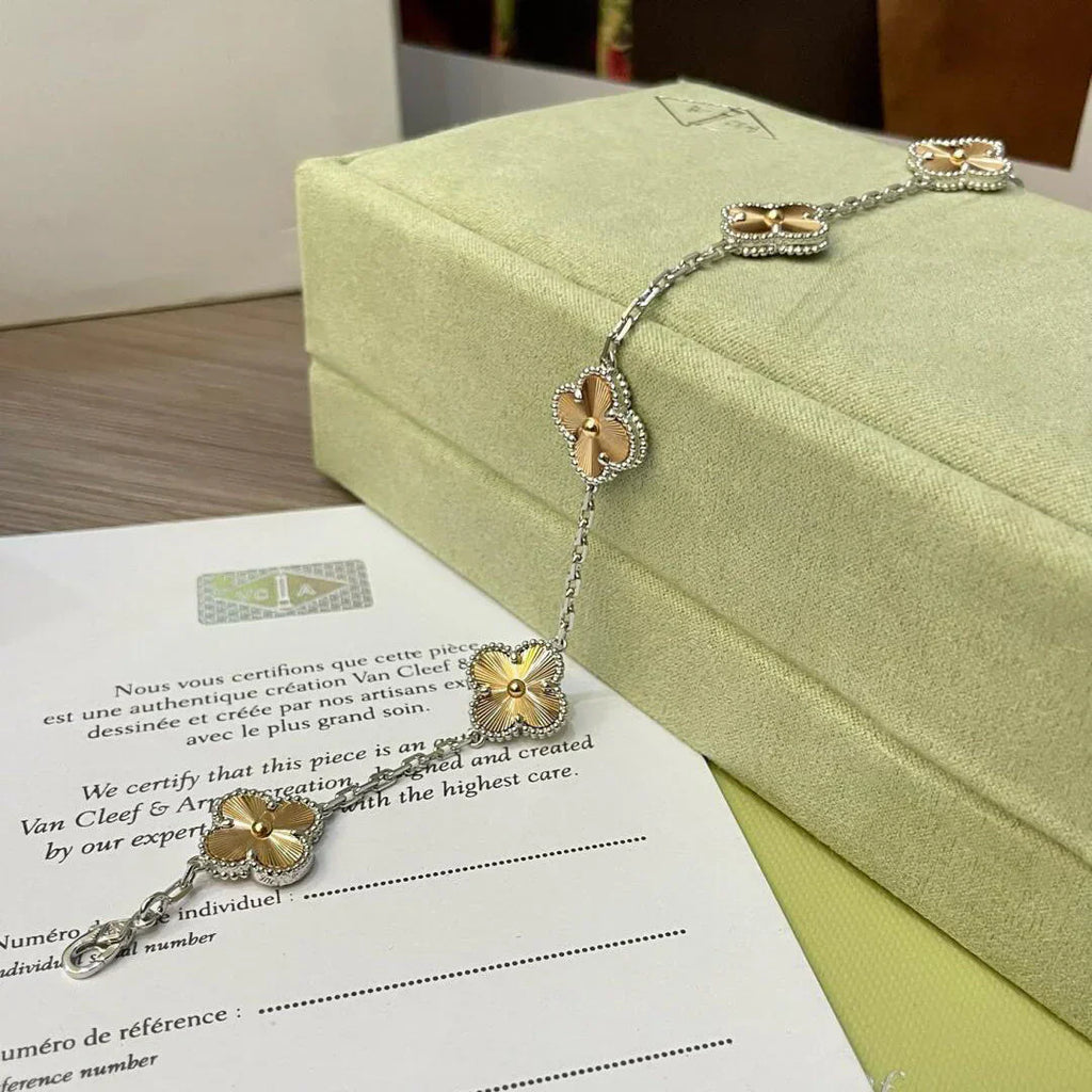 [⭐Shinejoy] COLLECTION DE BRACELETS LASER À MOTIF CLOVER 5