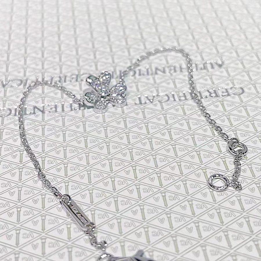 [Shinejoy]フリヴォル シルバー フラワー ダイヤモンド ブレスレット