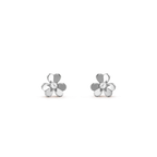 [Shinejoy]FRIVOLE MINI SILVER FLOWER EARRINGS