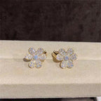 [Shinejoy]FRIVOLE GOLD FLOWER DIAMOND EARRINGS