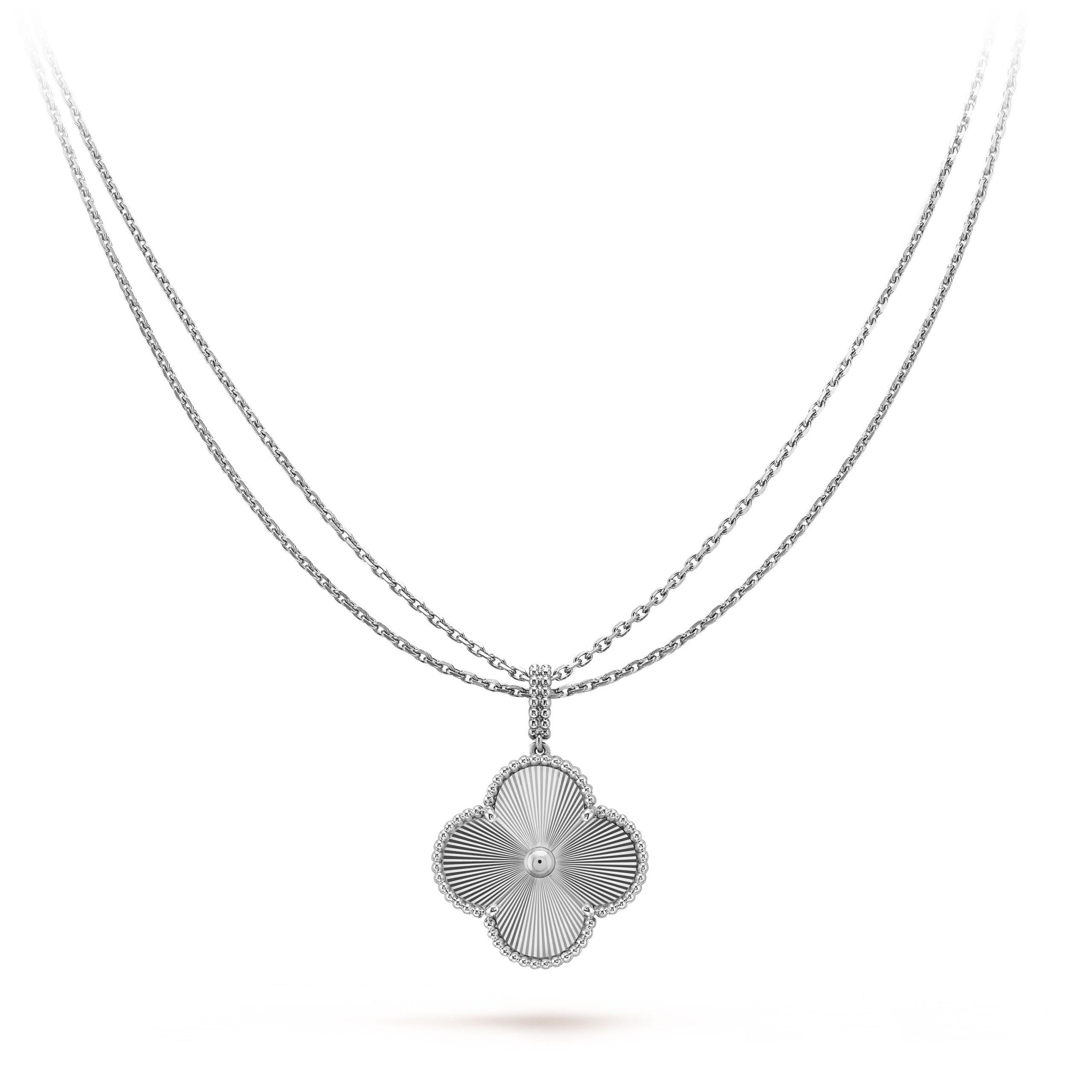[Shinejoy] COLLIER TRÈFLE 25MM ARGENT GRAND TRÉMON