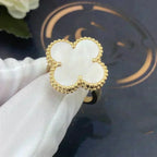 [Shinejoy]CLOVER WHITE MOP RING