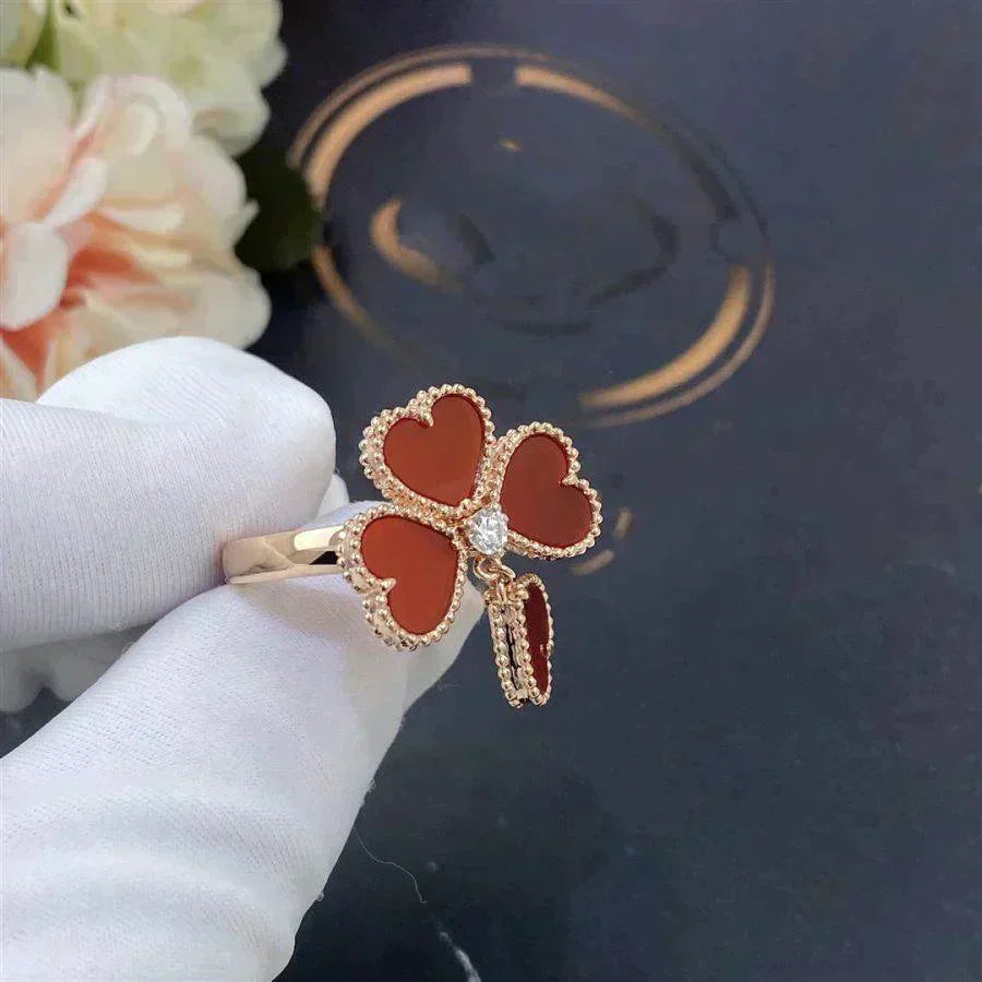 [Shinejoy]SWEET CLOVER CARNELIAN RING