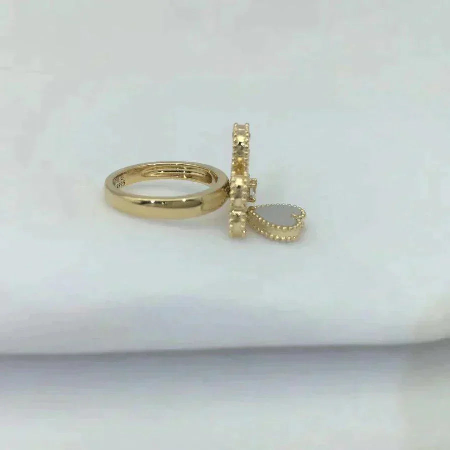 [Shinejoy]SWEET CLOVER WHITE MOP RING
