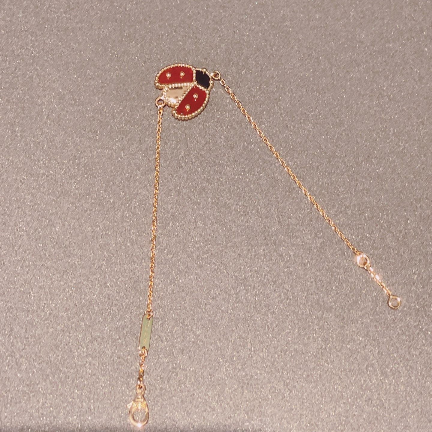 [Shinejoy]LUCKY SPRING 1 MOTIF PINK GOLD BRACELET