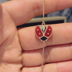 [Shinejoy]LUCKY SPRING 1 MOTIF PINK GOLD BRACELET