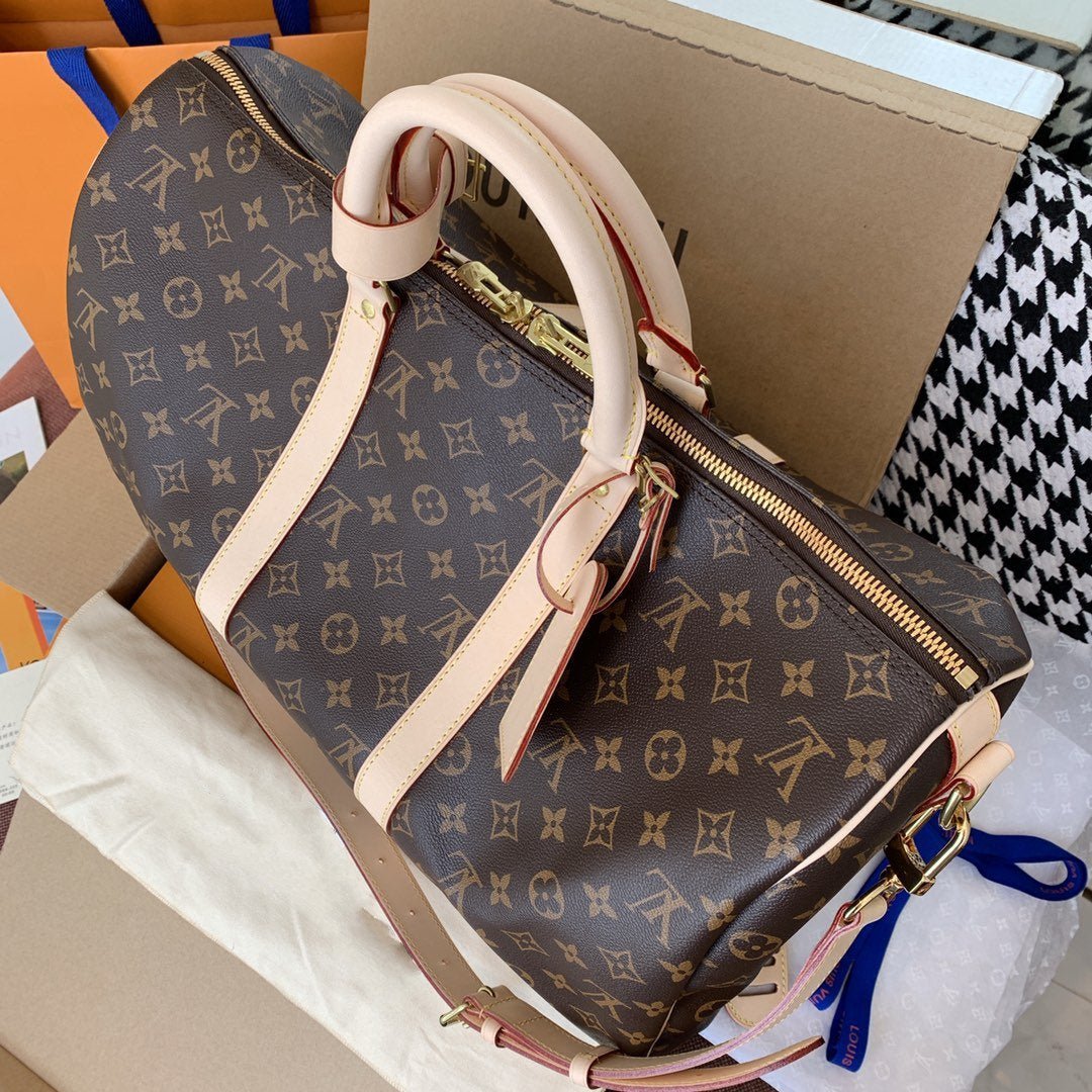LV KEEPALL BANDOULIERE 45 MONOGRAMME TOILE