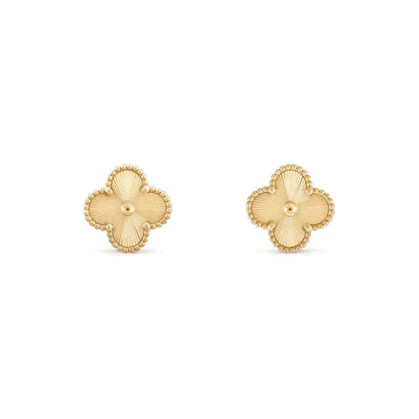[Shinejoy]CLOVER MEDIUM 1 MOTIFS LASER EARRINGS